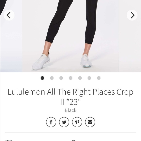 Lululemon All The Right Places Crop 11 *23" - Picture 3 of 5